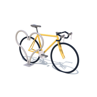 Arceau à vélos cœur (inox)