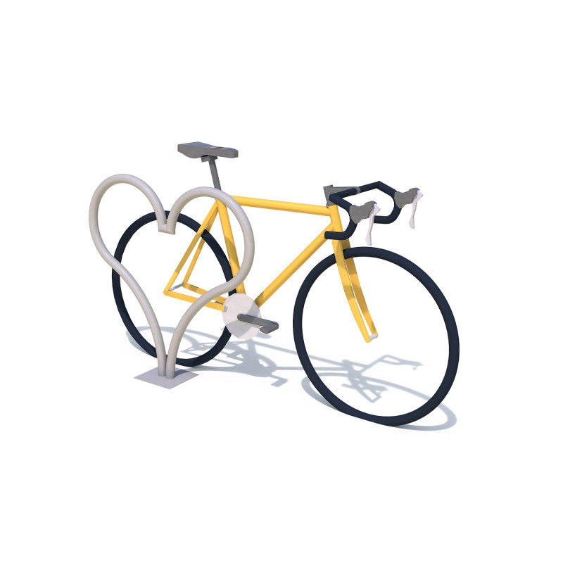 Arceau à vélos cœur (inox)