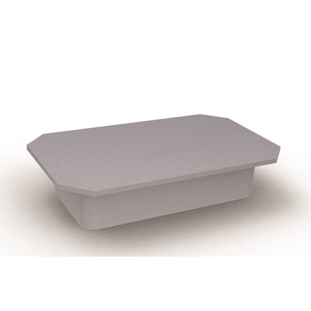 Couvercle Aluminium pour fourreau de 40 x 80 mm